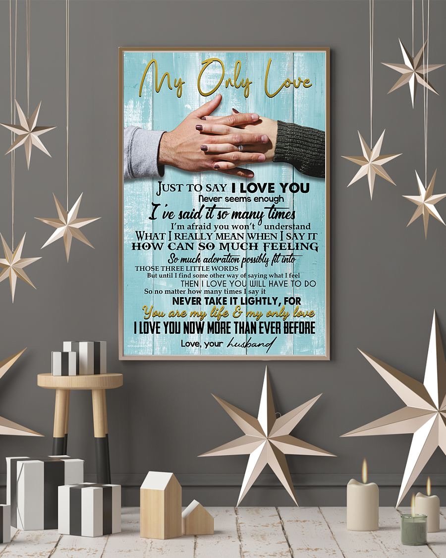 Perfect Gifts For Husband - To My Husband Poster-A Loves Gift