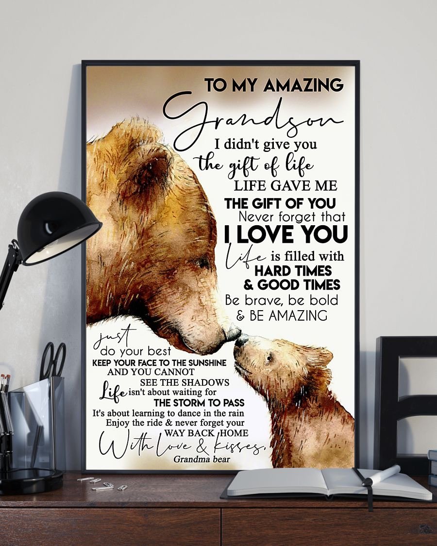 To My Grandson Poster-A Loves Gift