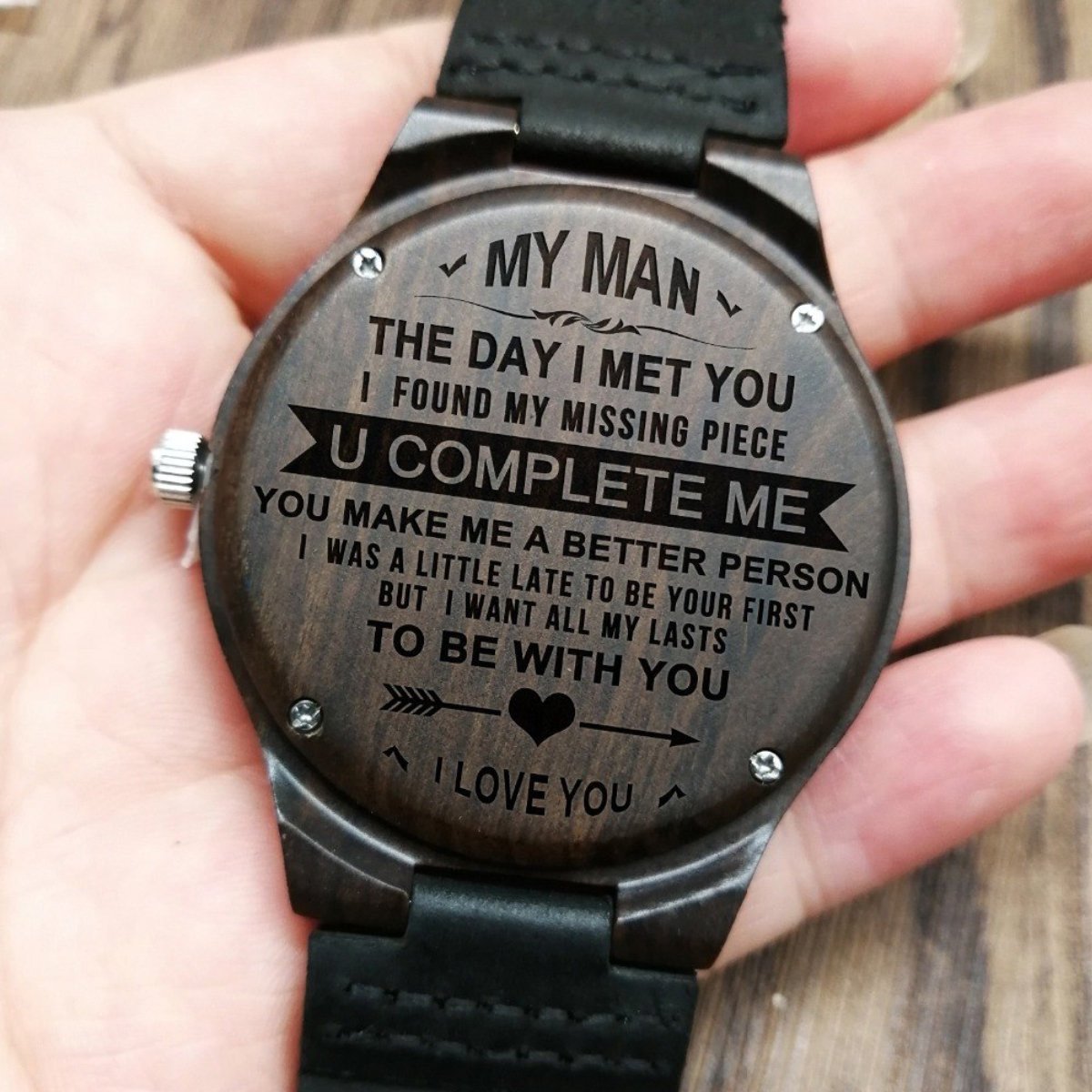 To My Husband Wooden Watch-A Loves Gift