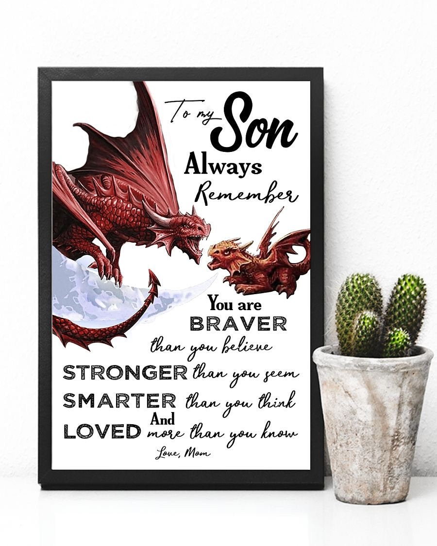 To My Son Poster - Great Gifts For Your Son-A Loves Gift