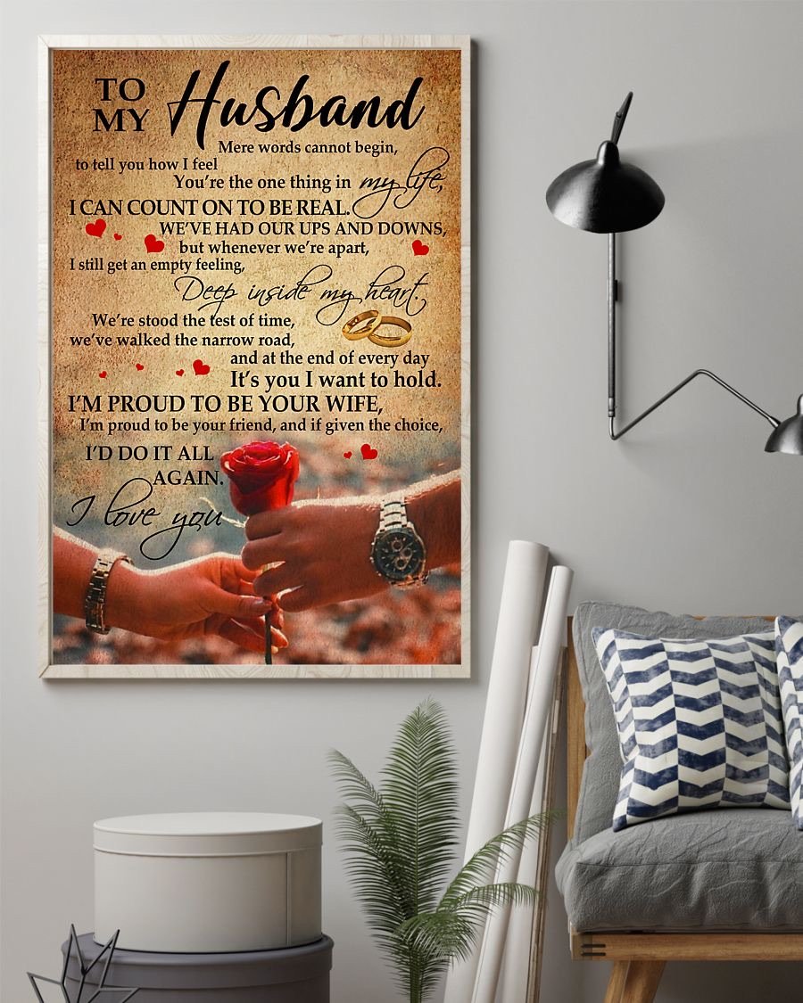 Perfect Gifts For Husband - To My Husband Poster-A Loves Gift