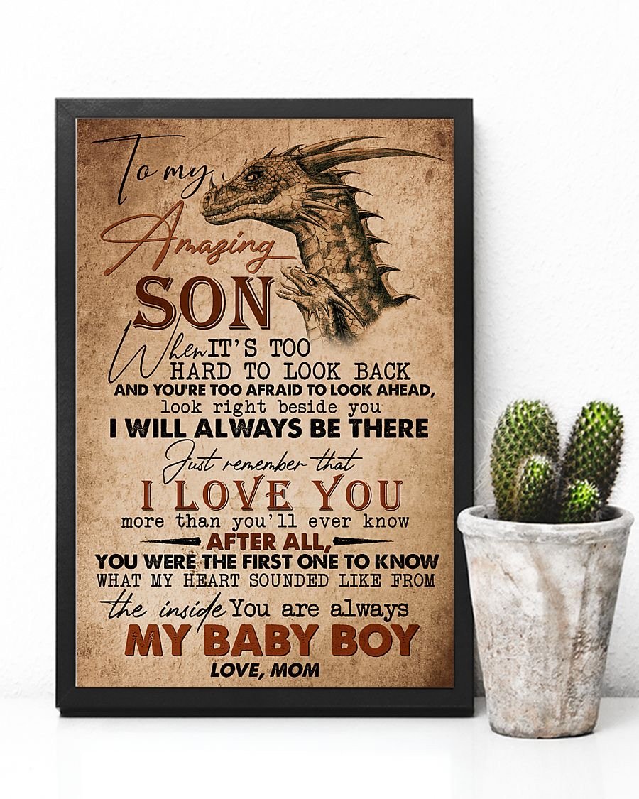 To My Son Poster - Great Gifts For Your Son-A Loves Gift