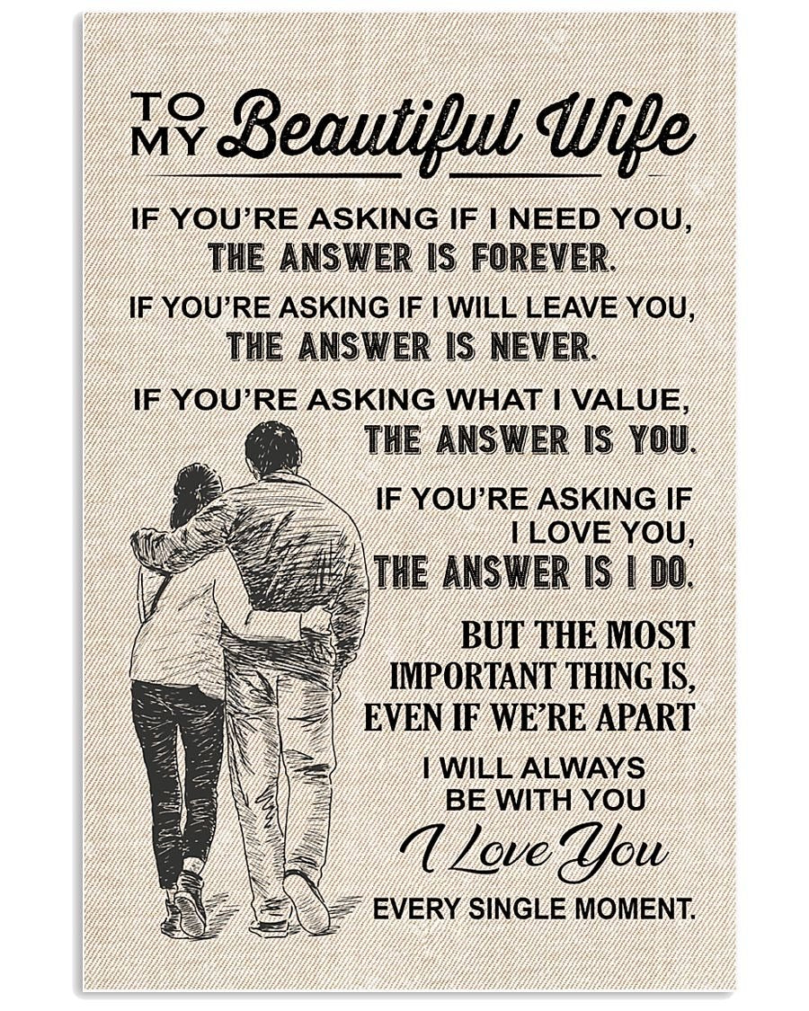 Perfect Gifts For Wife - To My Wife  Poster-A Loves Gift