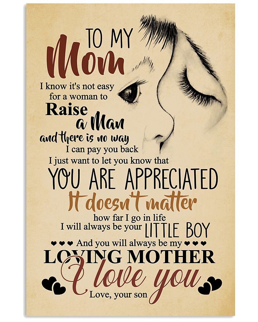To My Mom Poster-A Loves Gift