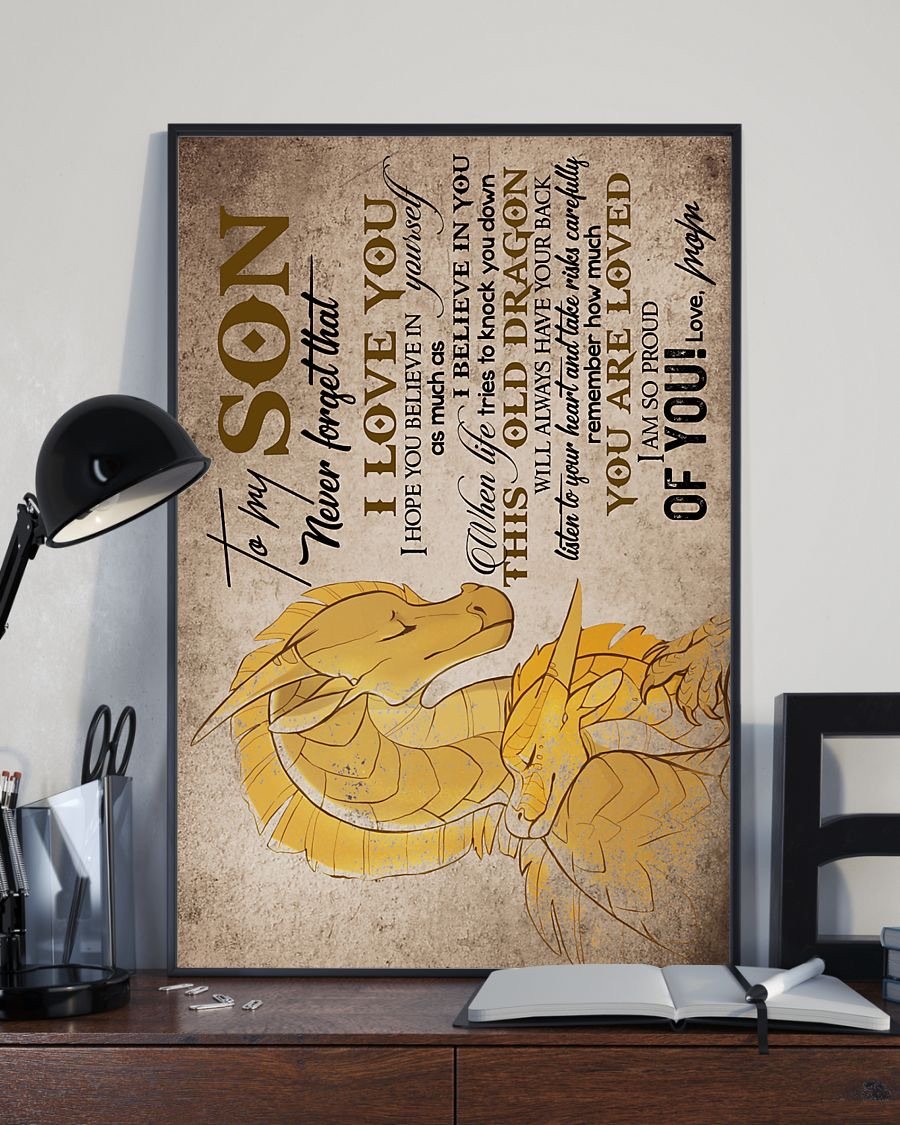 To My Son Poster - Great Gifts For Your Son-A Loves Gift