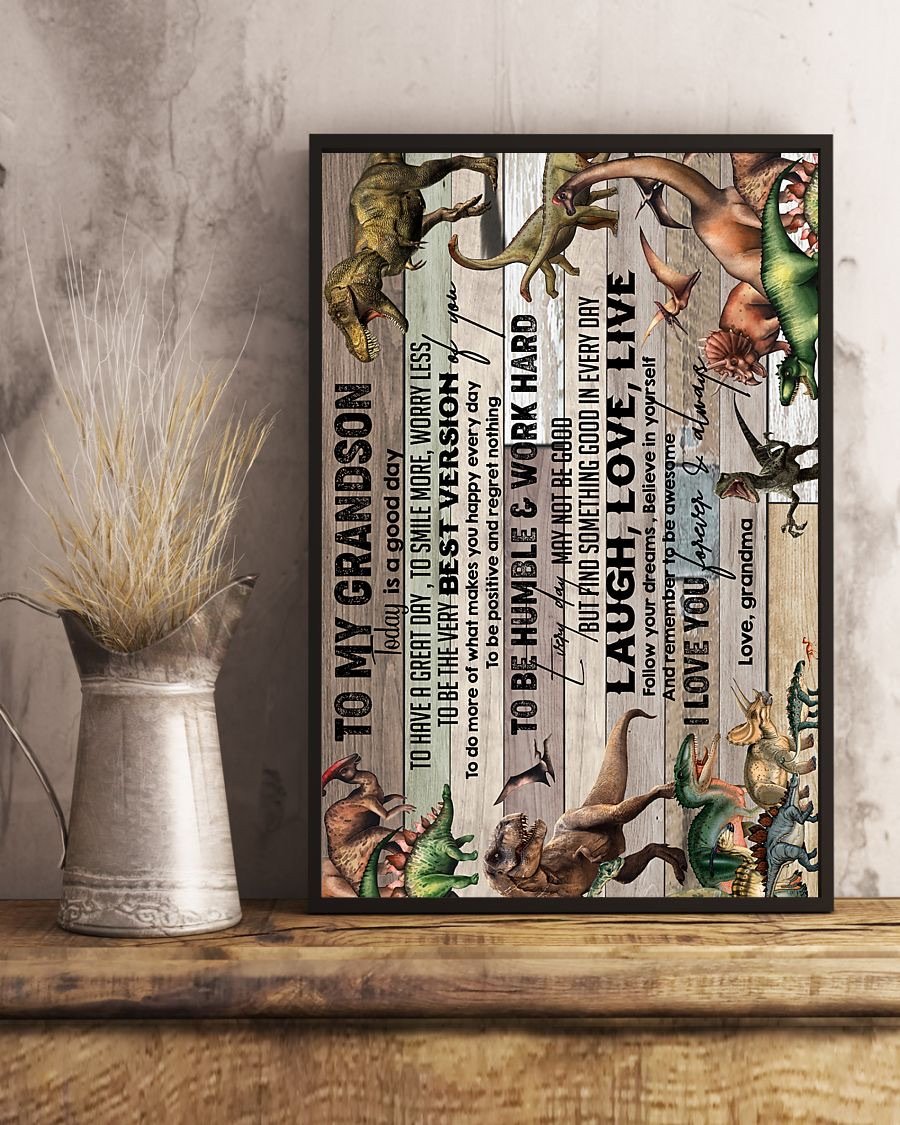 To My Grandson Poster-A Loves Gift