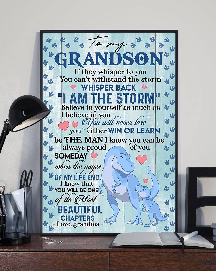 To My Grandson Poster-A Loves Gift