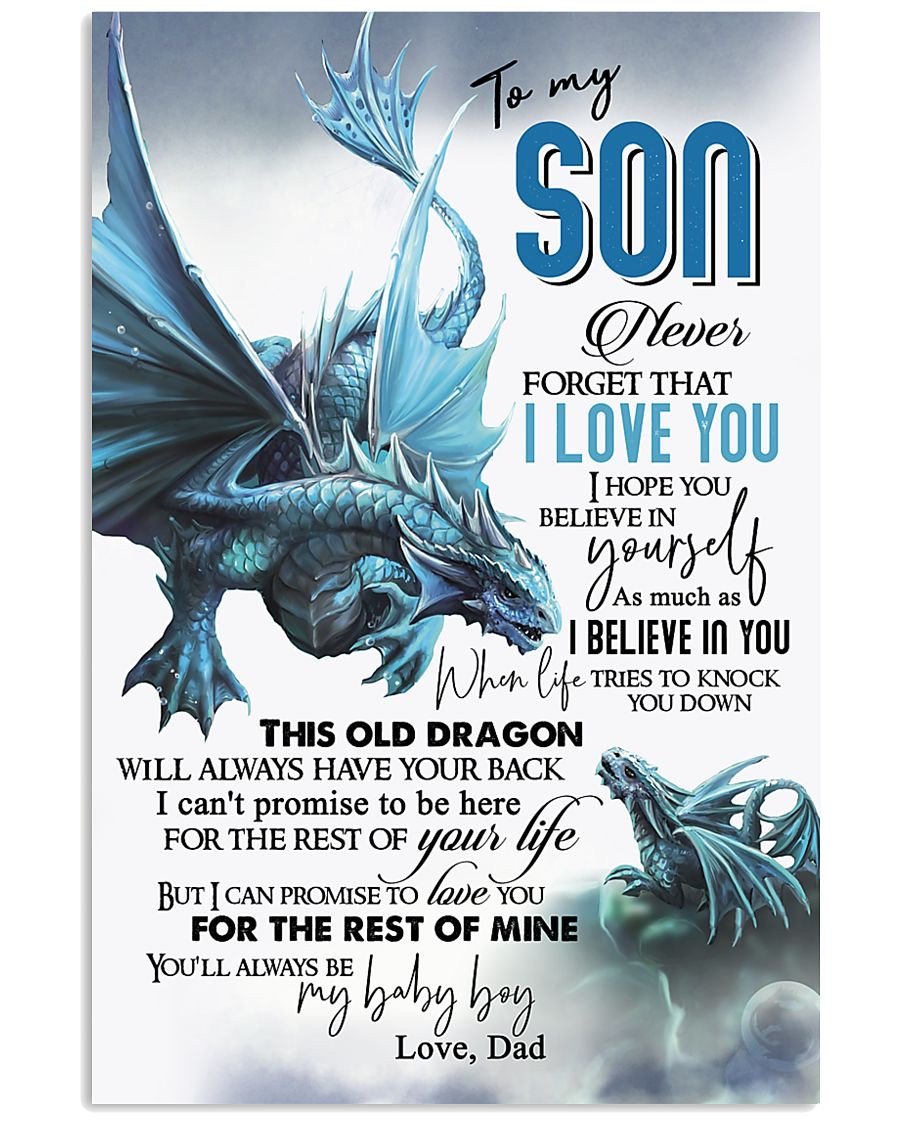 To My Son Poster - Great Gifts For Your Son-A Loves Gift