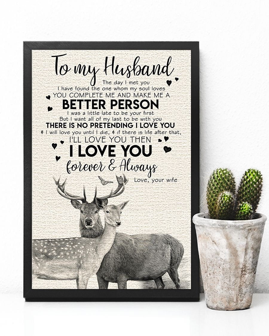 Perfect Gifts For Husband - To My Husband Poster-A Loves Gift