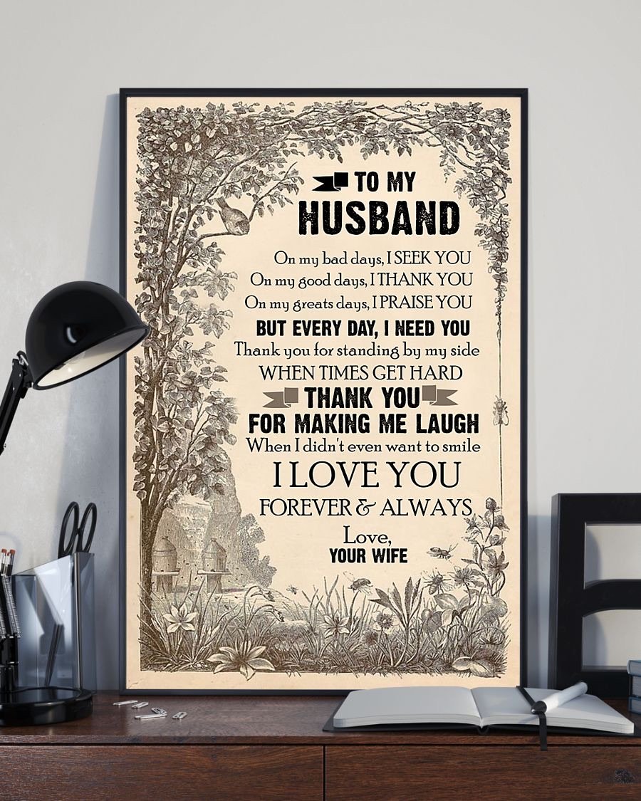 Perfect Gifts For Husband - To My Husband Poster-A Loves Gift