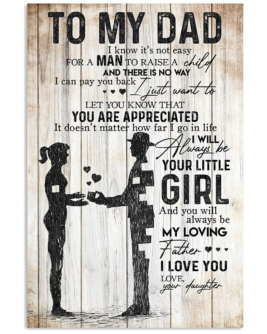 To My Dad Poster-A Loves Gift