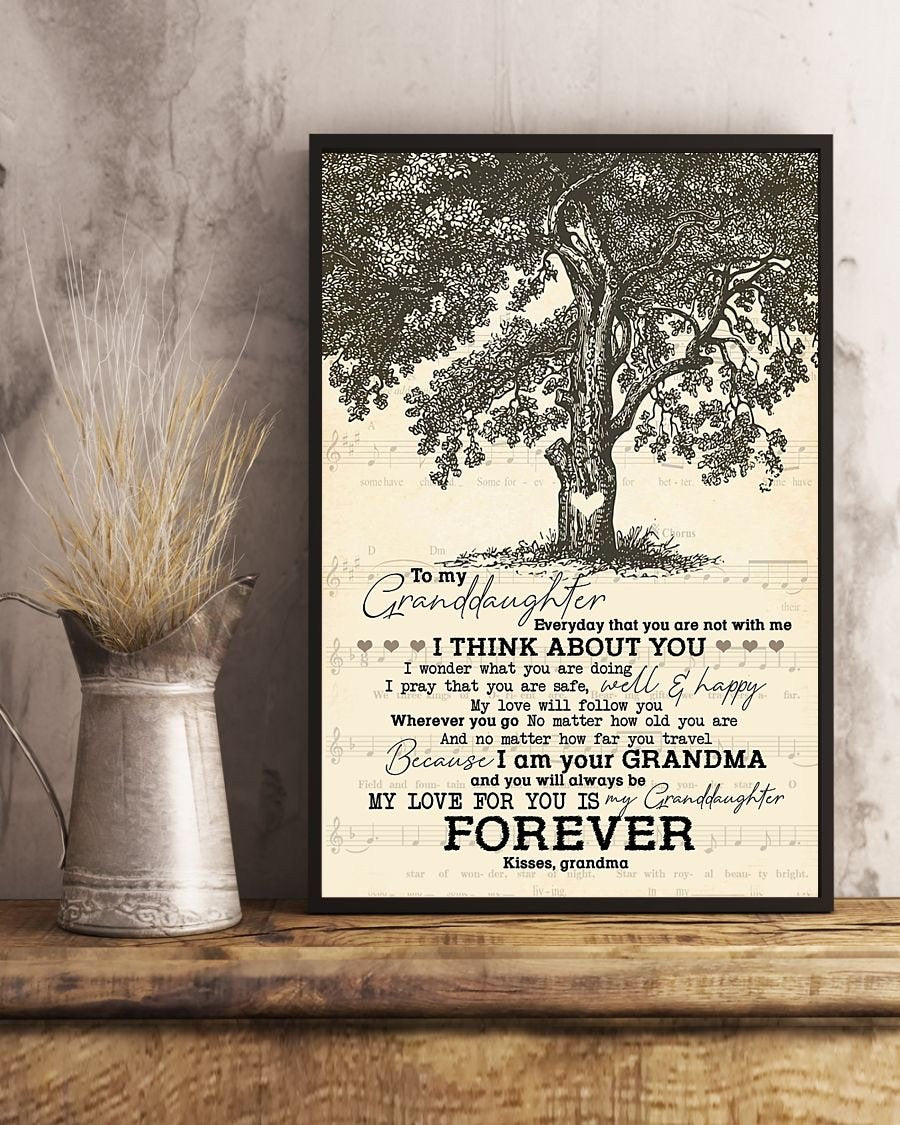 To My Granddaughter Poster-A Loves Gift