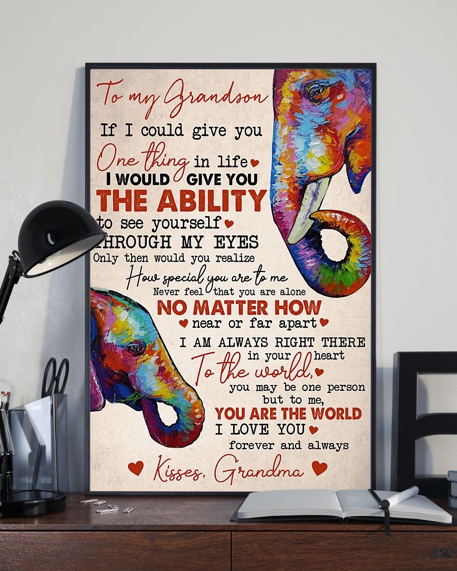 To My Grandson Poster-A Loves Gift