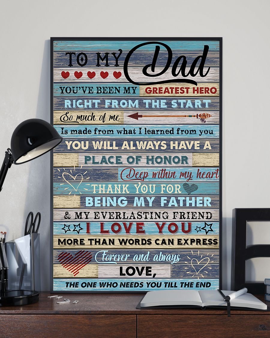 To My Dad Poster-A Loves Gift