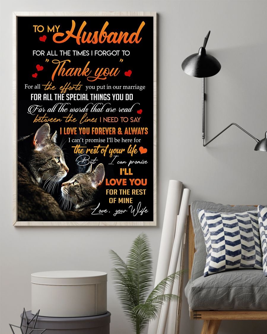 Perfect Gifts For Husband - To My Husband Poster-A Loves Gift