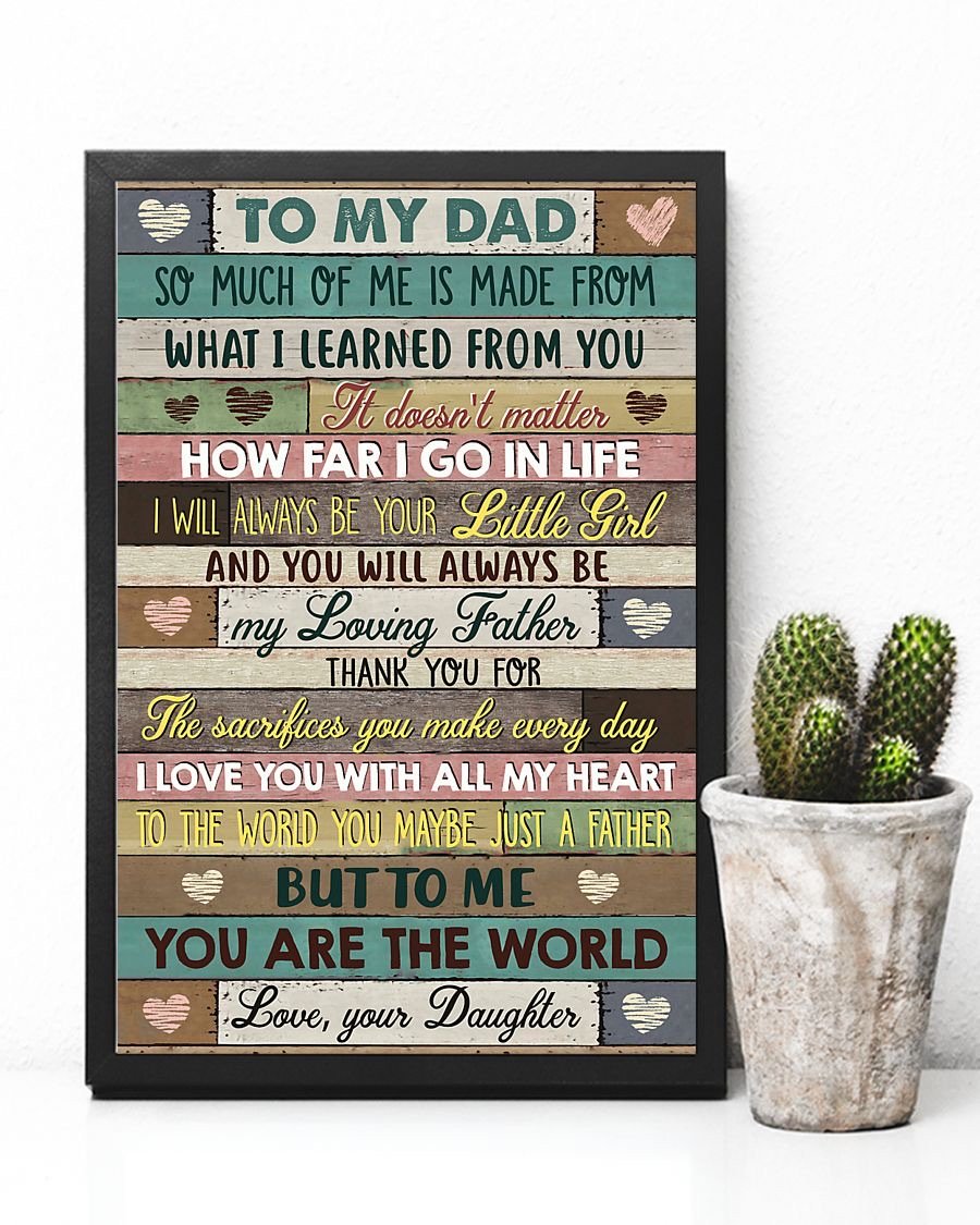 To My Dad Poster-A Loves Gift