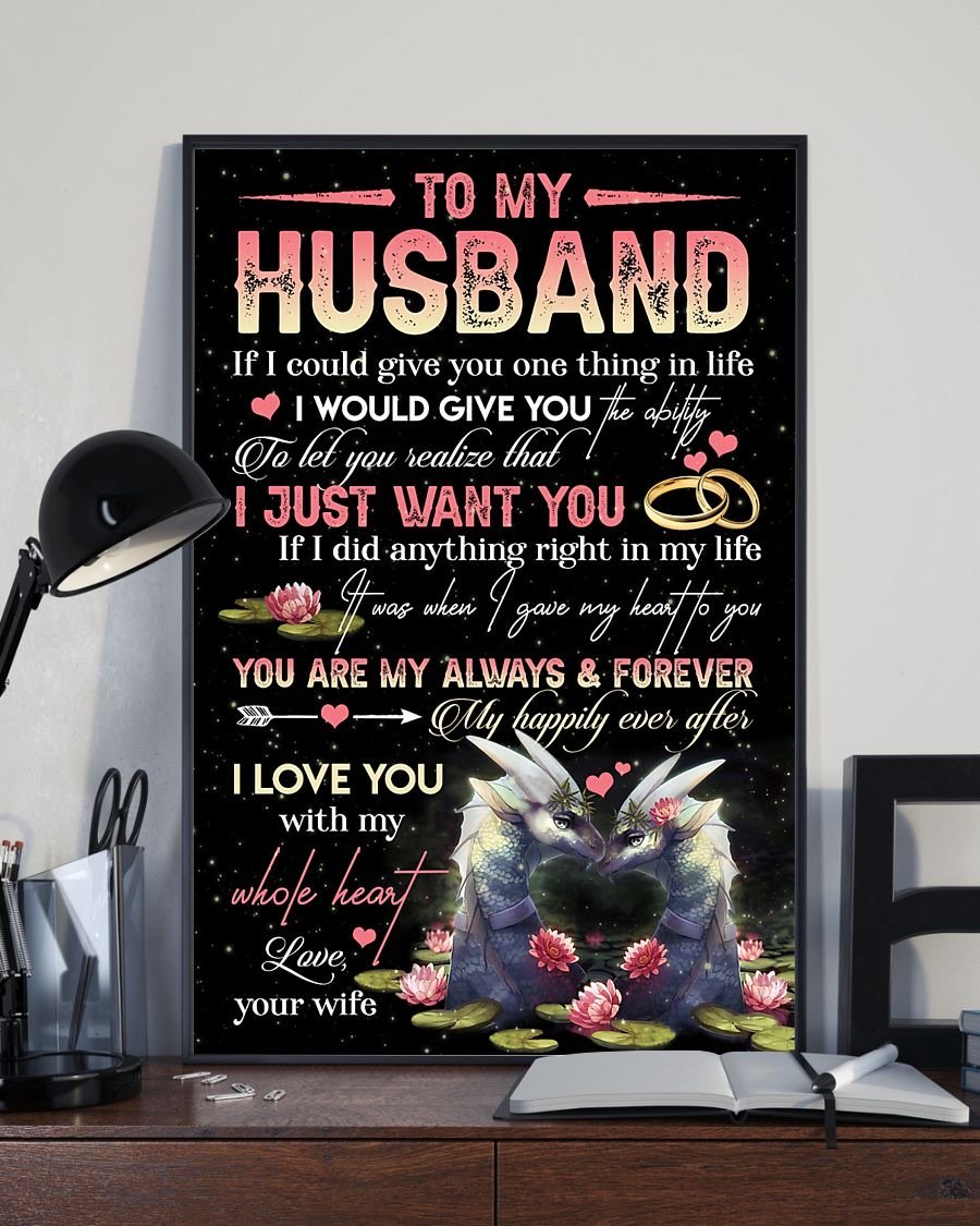 Perfect Gifts For Husband - To My Husband Poster-A Loves Gift