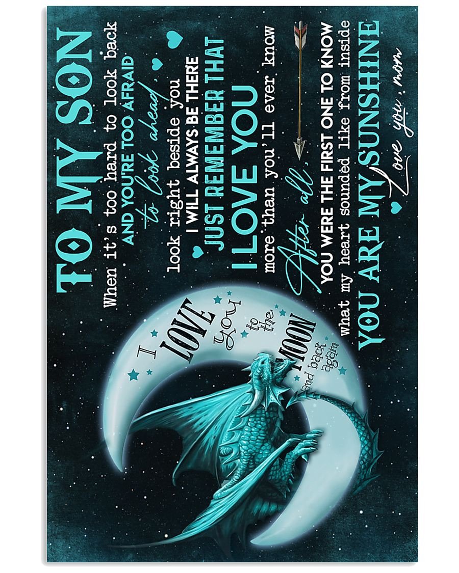 To My Son Poster - Great Gifts For Your Son-A Loves Gift