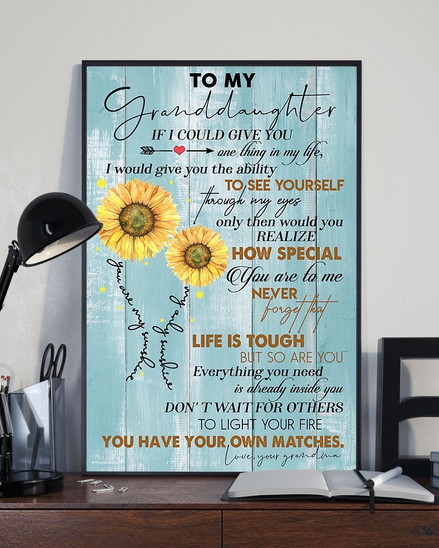 To My Granddaughter Poster-A Loves Gift