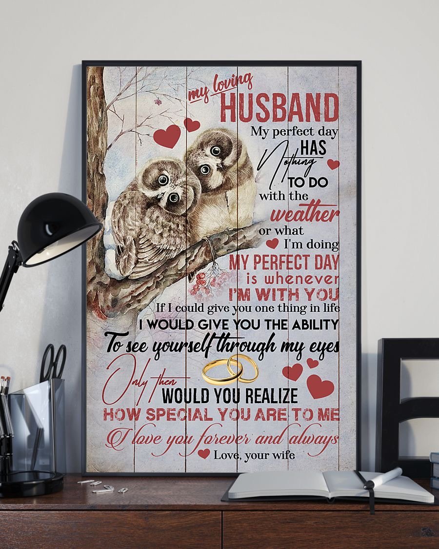 Perfect Gifts For Husband - To My Husband Poster-A Loves Gift
