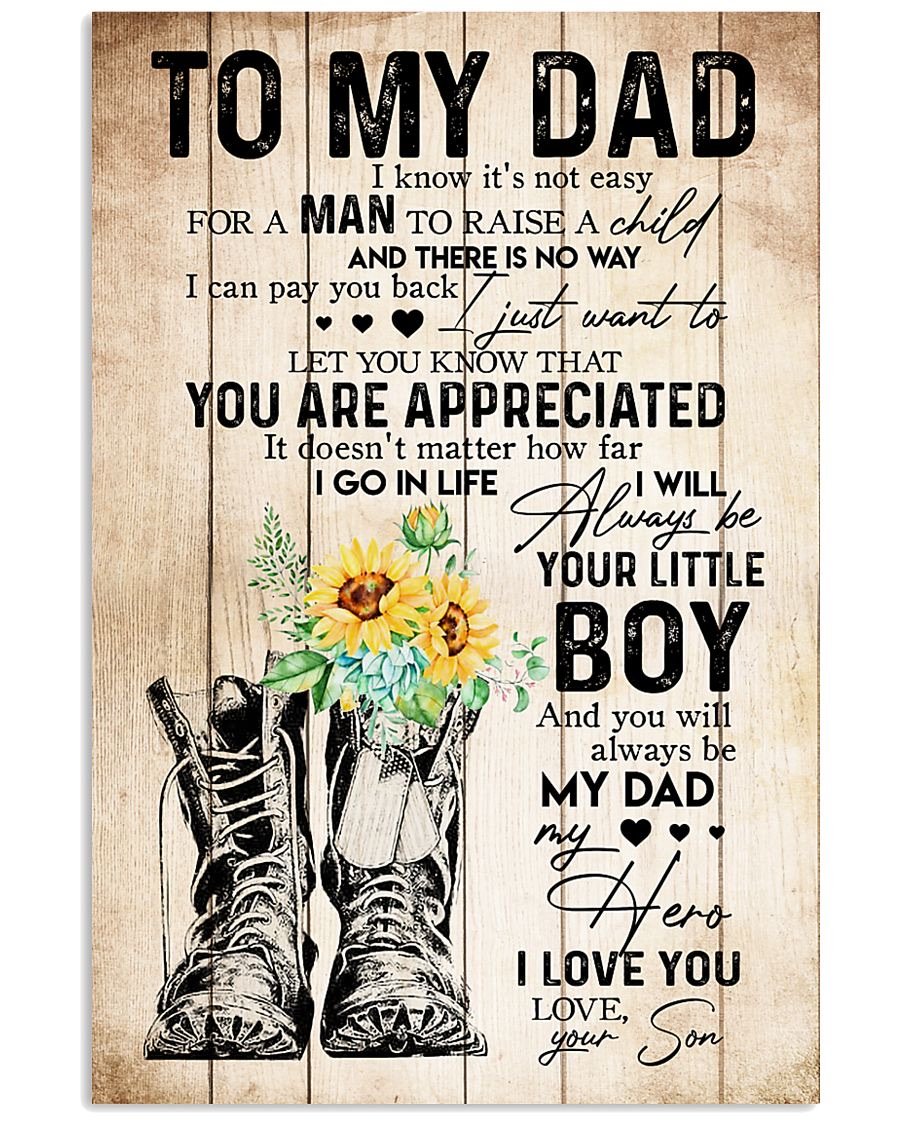 To My Dad Poster-A Loves Gift