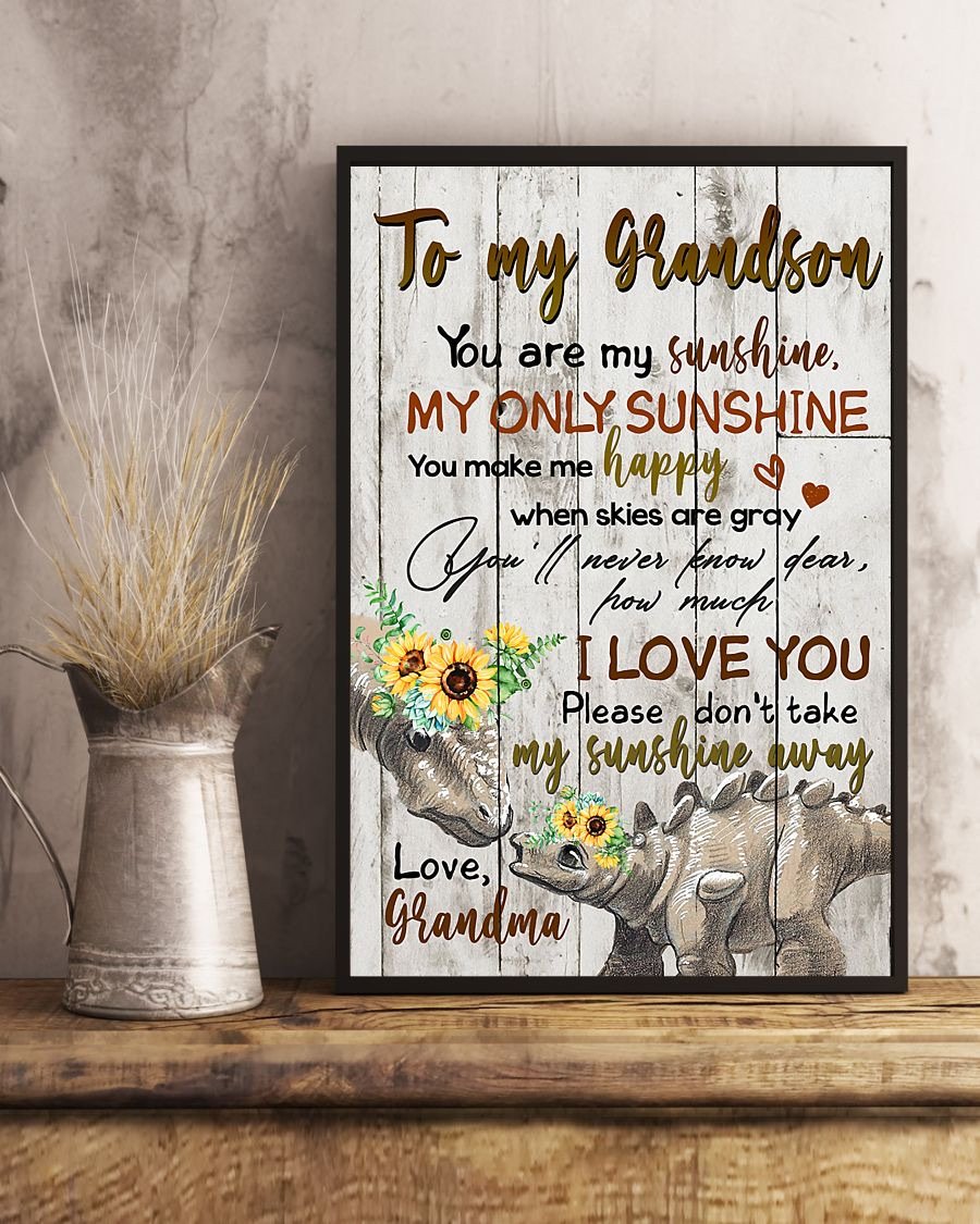 To My Grandson Poster-A Loves Gift