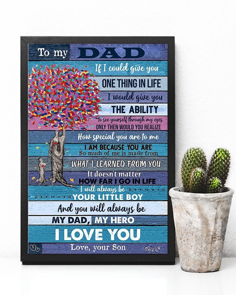 To My Dad Poster-A Loves Gift