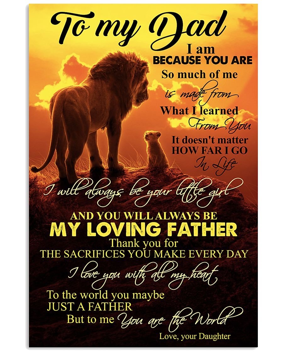 To My Dad Poster-A Loves Gift