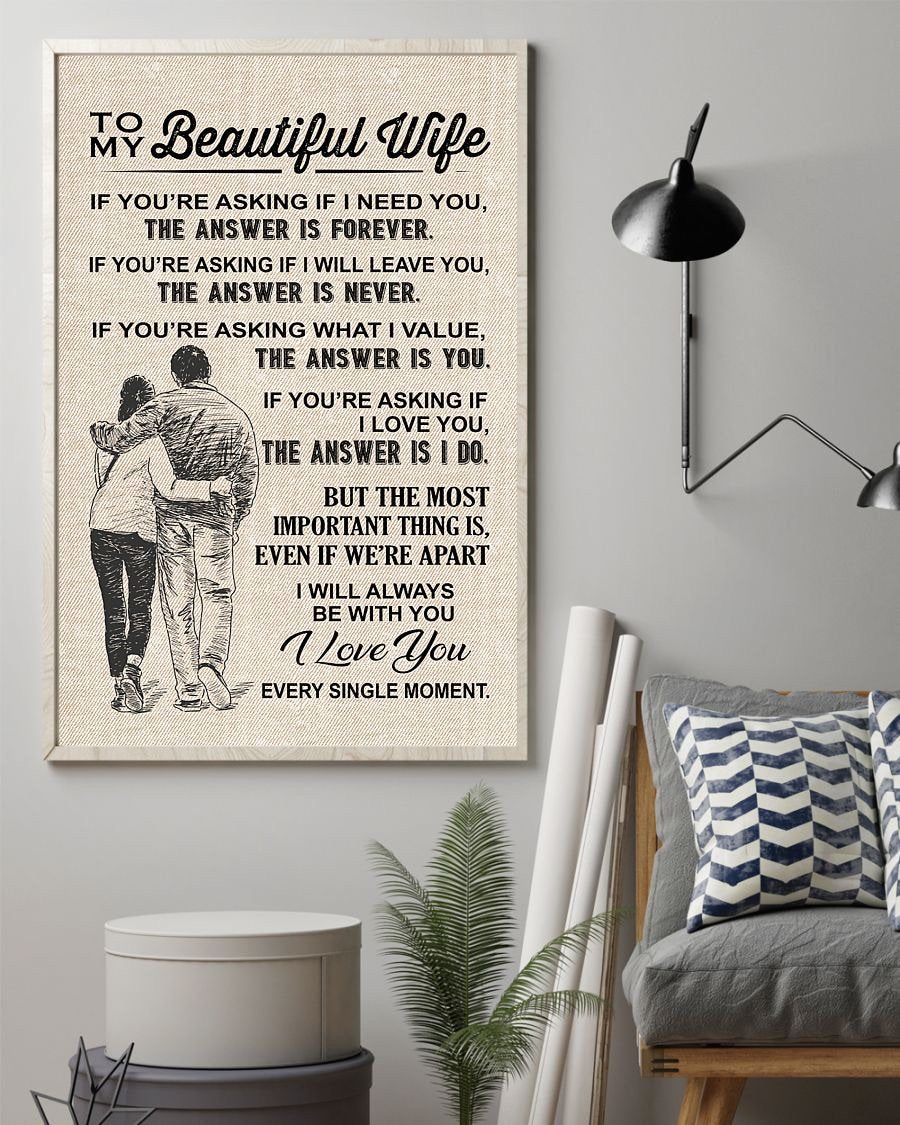Perfect Gifts For Wife - To My Wife  Poster-A Loves Gift