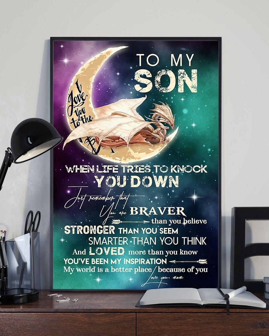 To My Son Poster - Great Gifts For Your Son-A Loves Gift