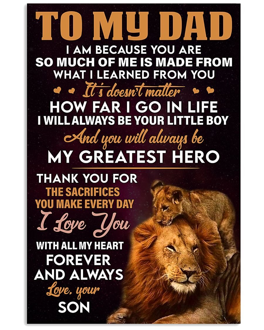 To My Dad Poster-A Loves Gift