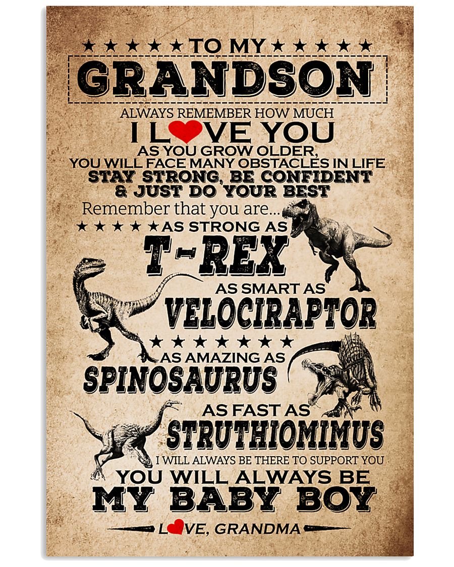 To My Grandson Poster-A Loves Gift