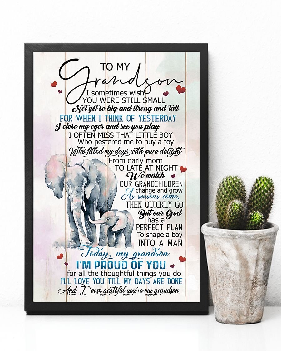 To My Grandson Poster-A Loves Gift