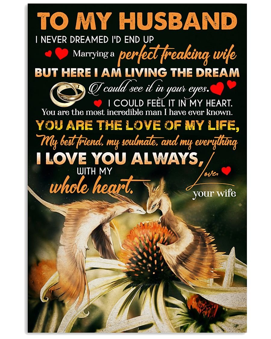 Perfect Gifts For Husband - To My Husband Poster-A Loves Gift