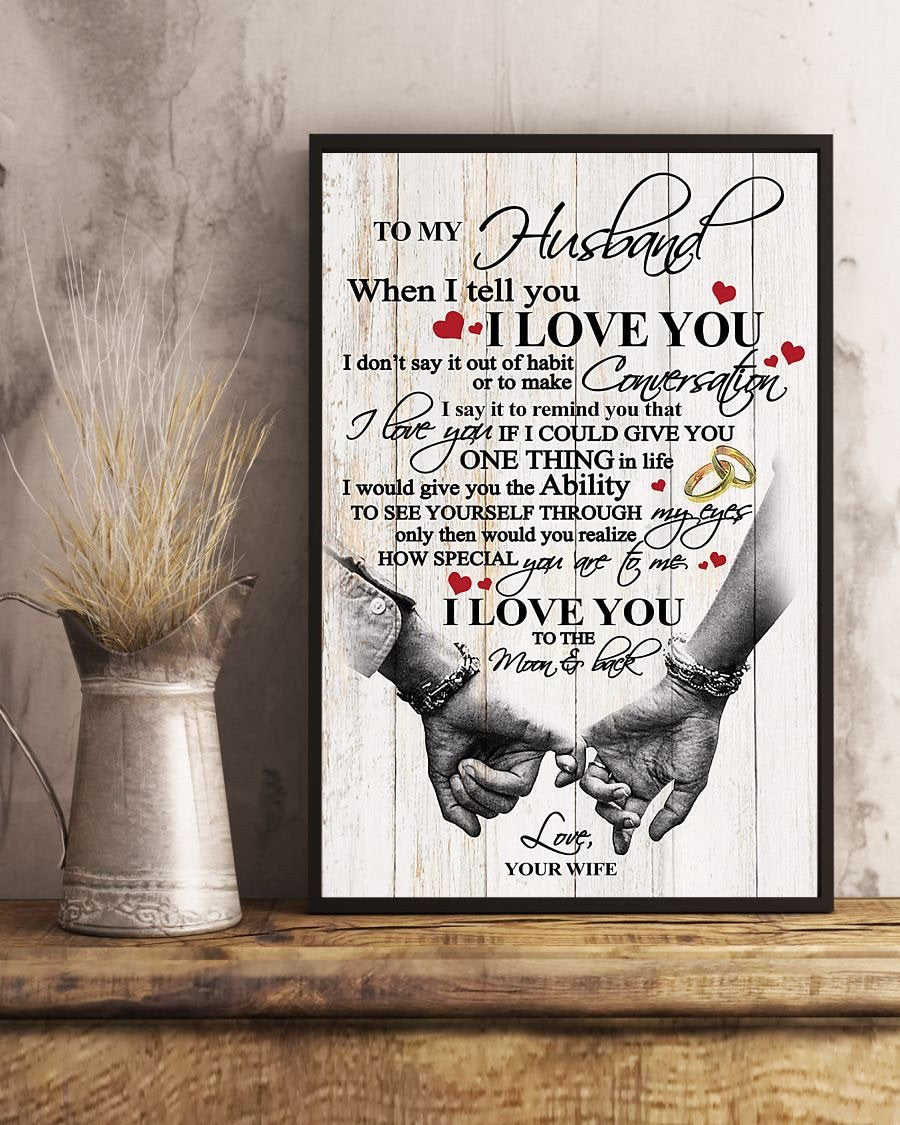 Perfect Gifts For Husband - To My Husband Poster-A Loves Gift