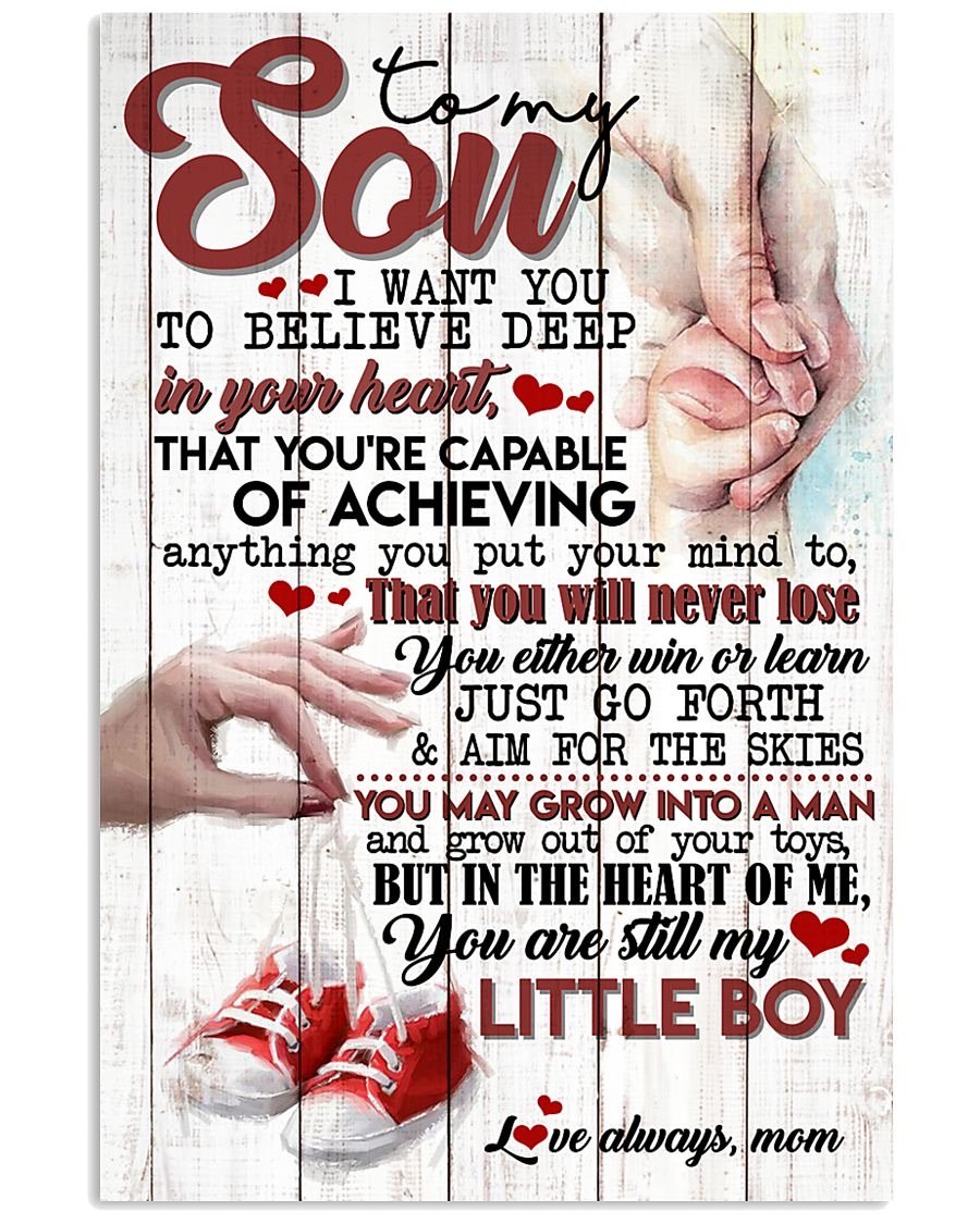To My Son Poster - Great Gifts For Your Son-A Loves Gift