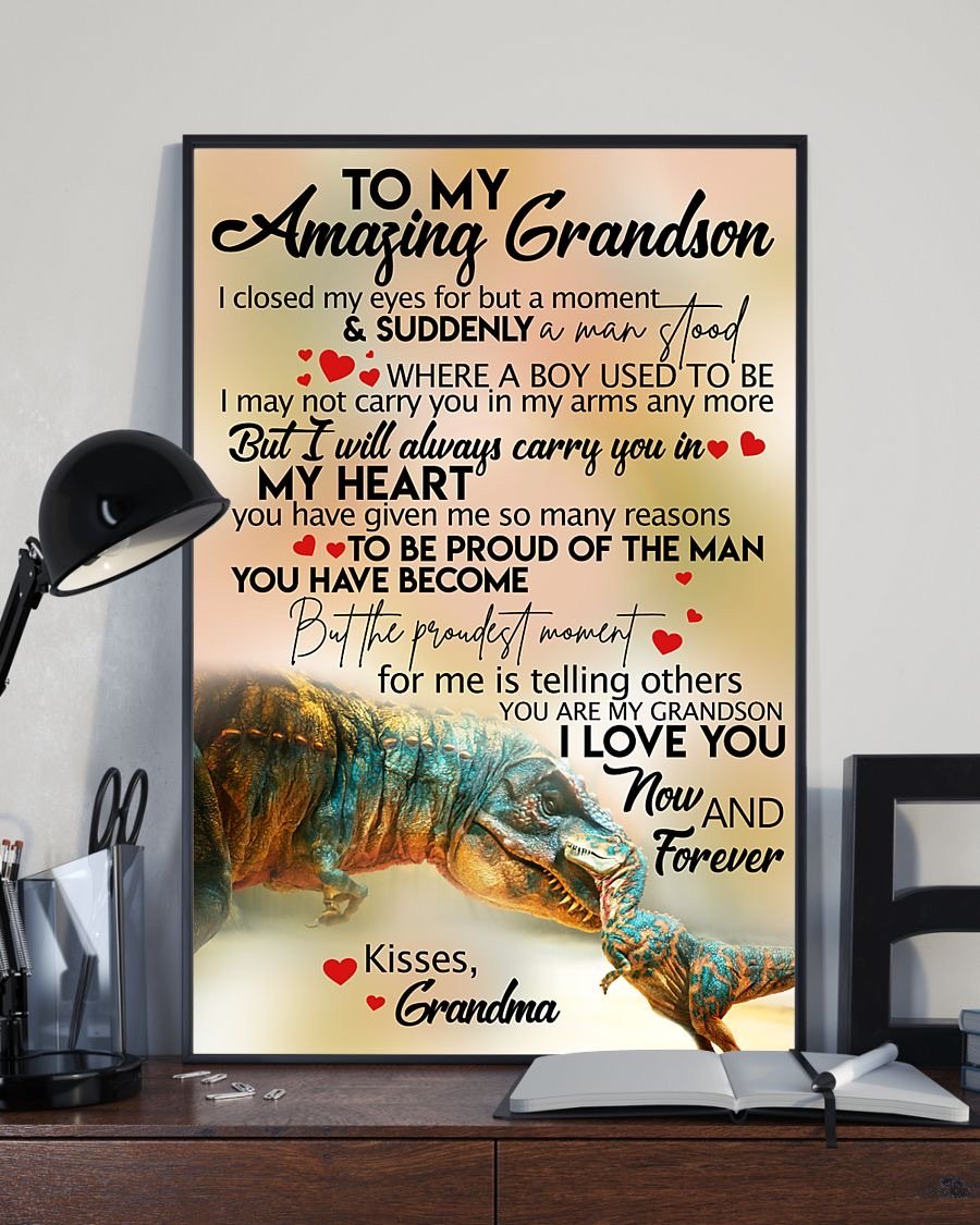 To My Grandson Poster-A Loves Gift