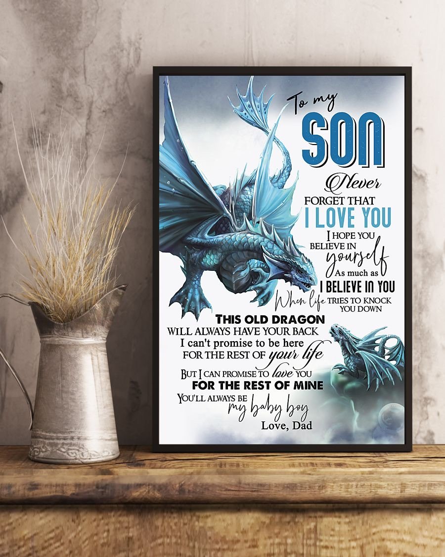 To My Son Poster - Great Gifts For Your Son-A Loves Gift