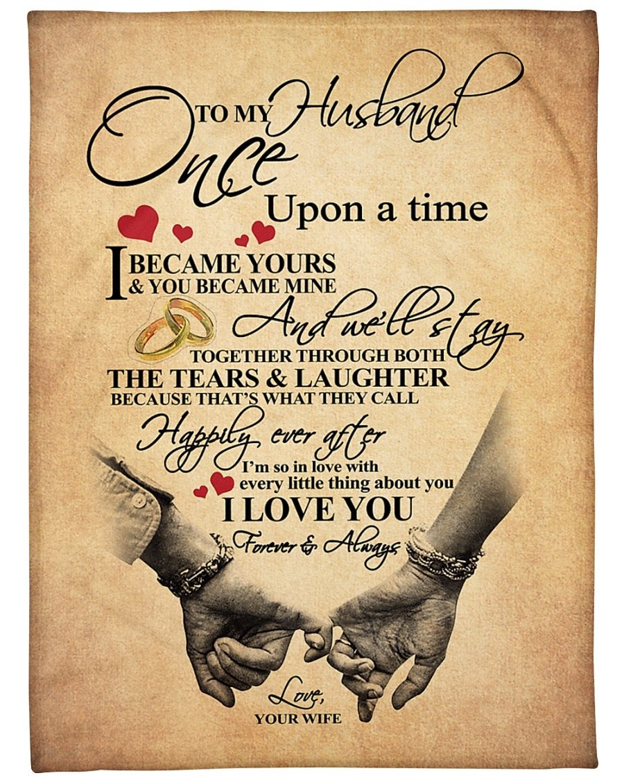 Fleece Blanket - To My Husband Fleece Blanket-A Loves Gift