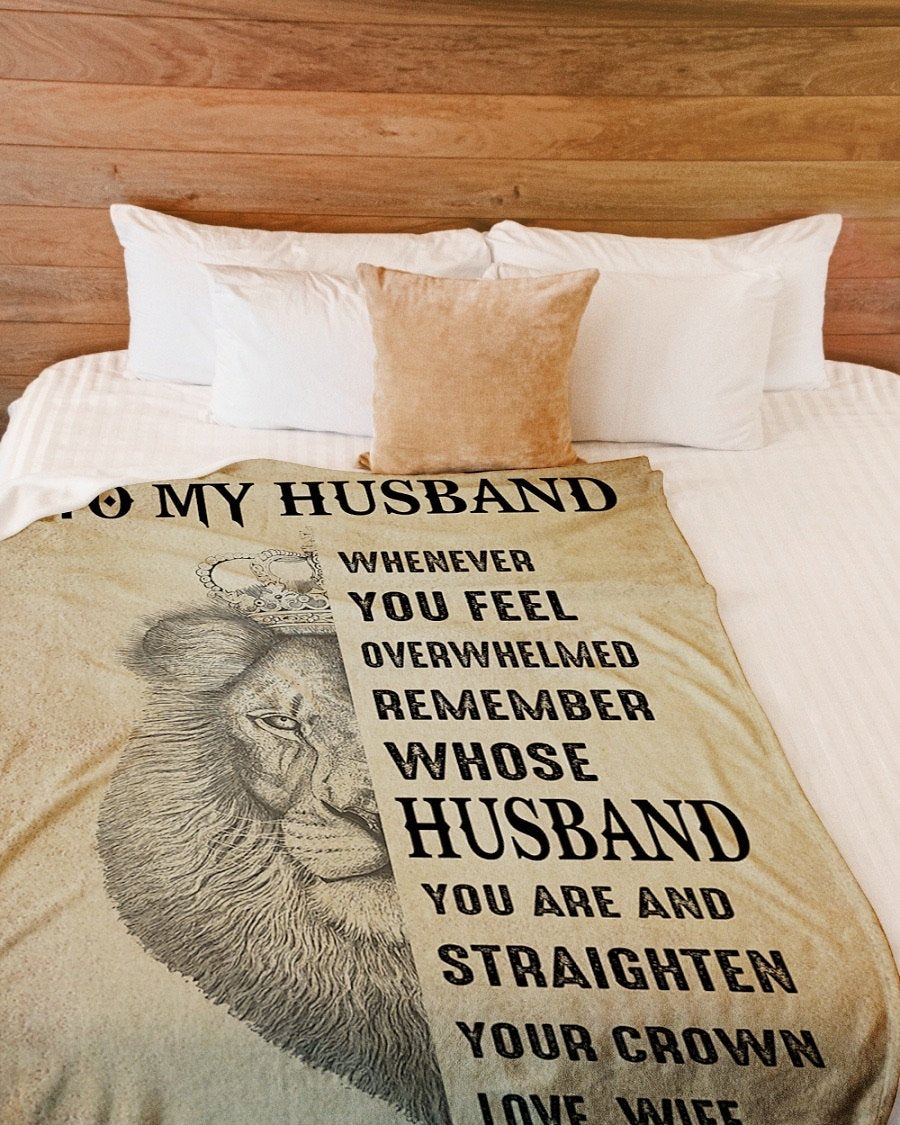 Fleece Blanket - To My Husband Fleece Blanket-A Loves Gift