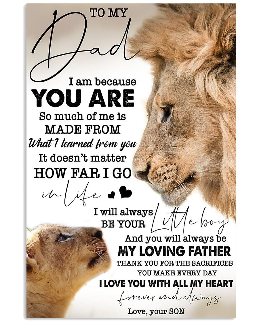 To My Dad Poster-A Loves Gift