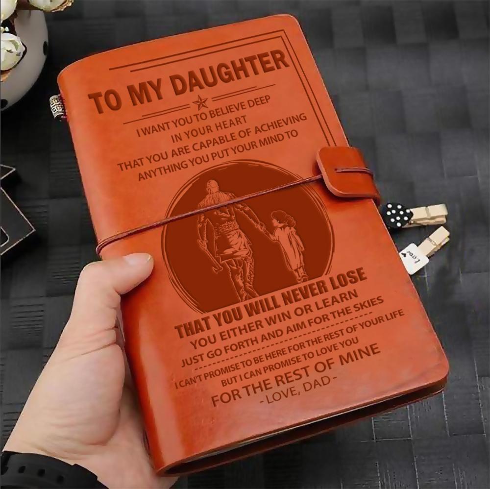 To My Daughter - Vintage Journal Notebook-A Loves Gift
