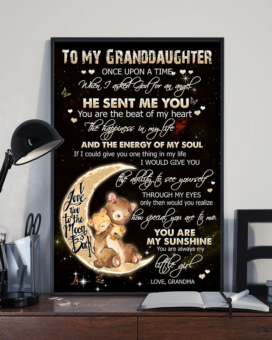 To My Granddaughter Poster-A Loves Gift