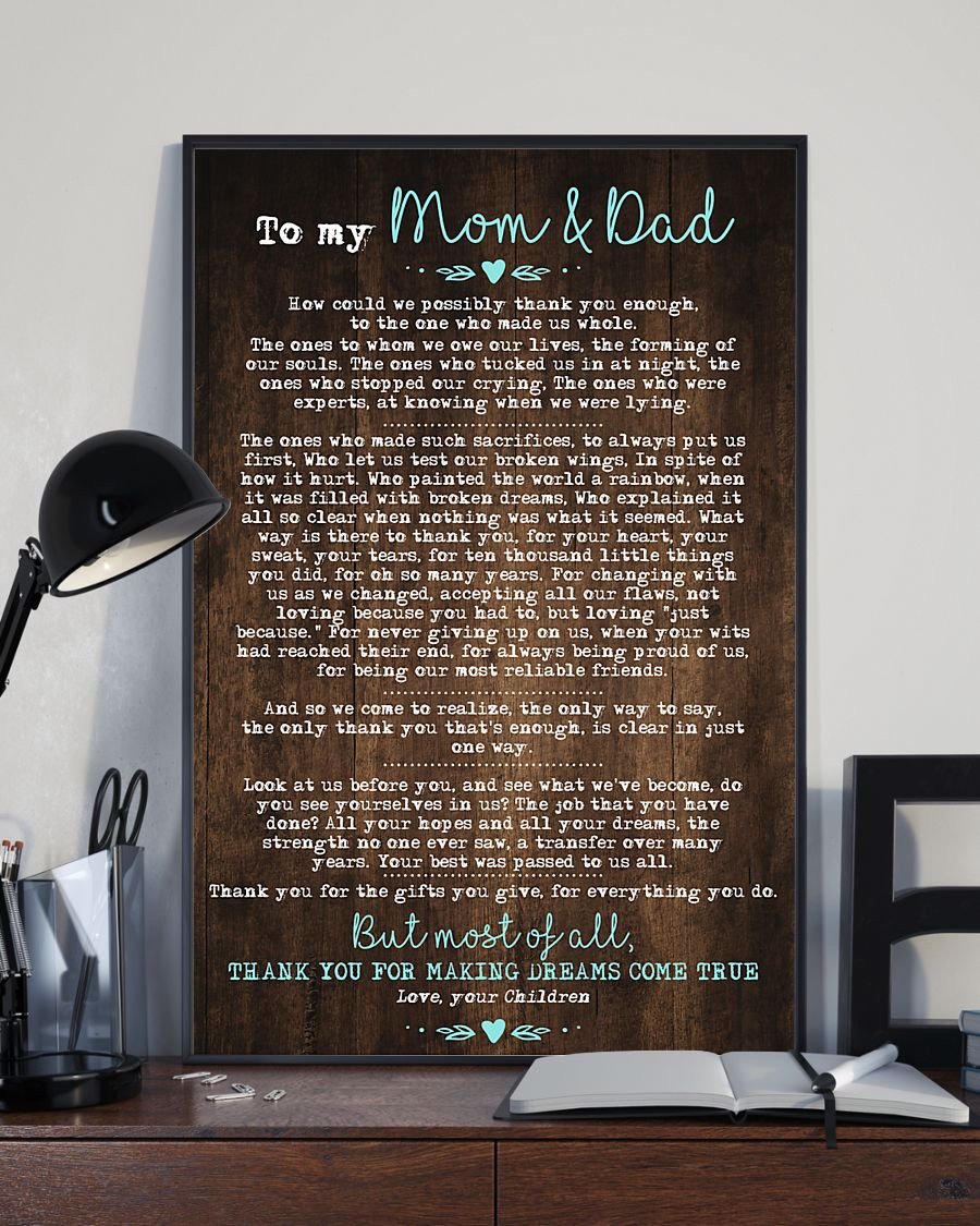 To My Dad Poster-A Loves Gift