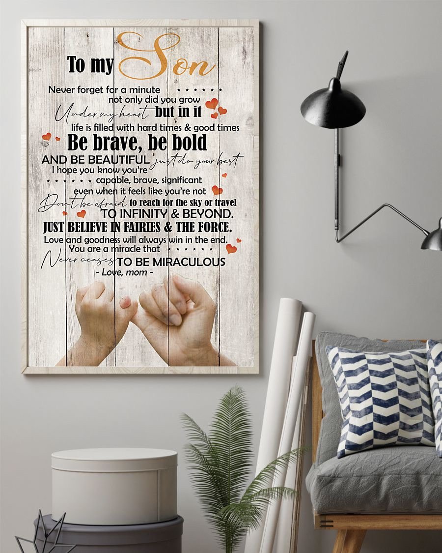 To My Son Poster - Great Gifts For Your Son-A Loves Gift