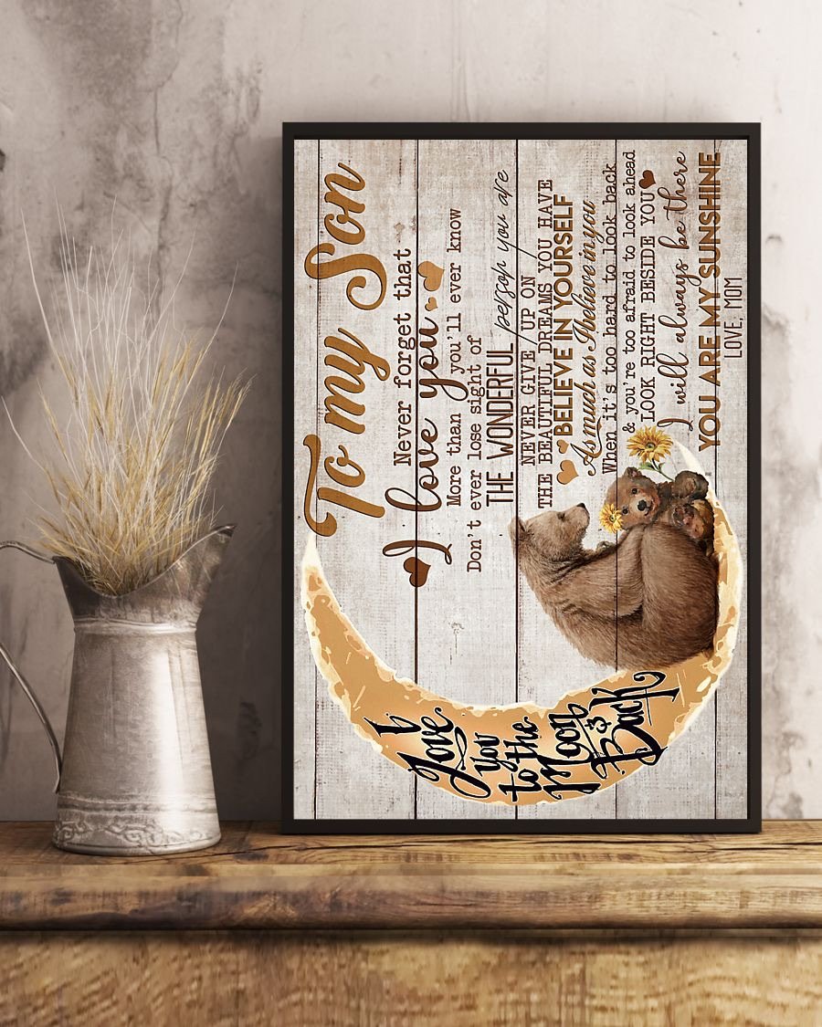To My Son Poster - Great Gifts For Your Son-A Loves Gift