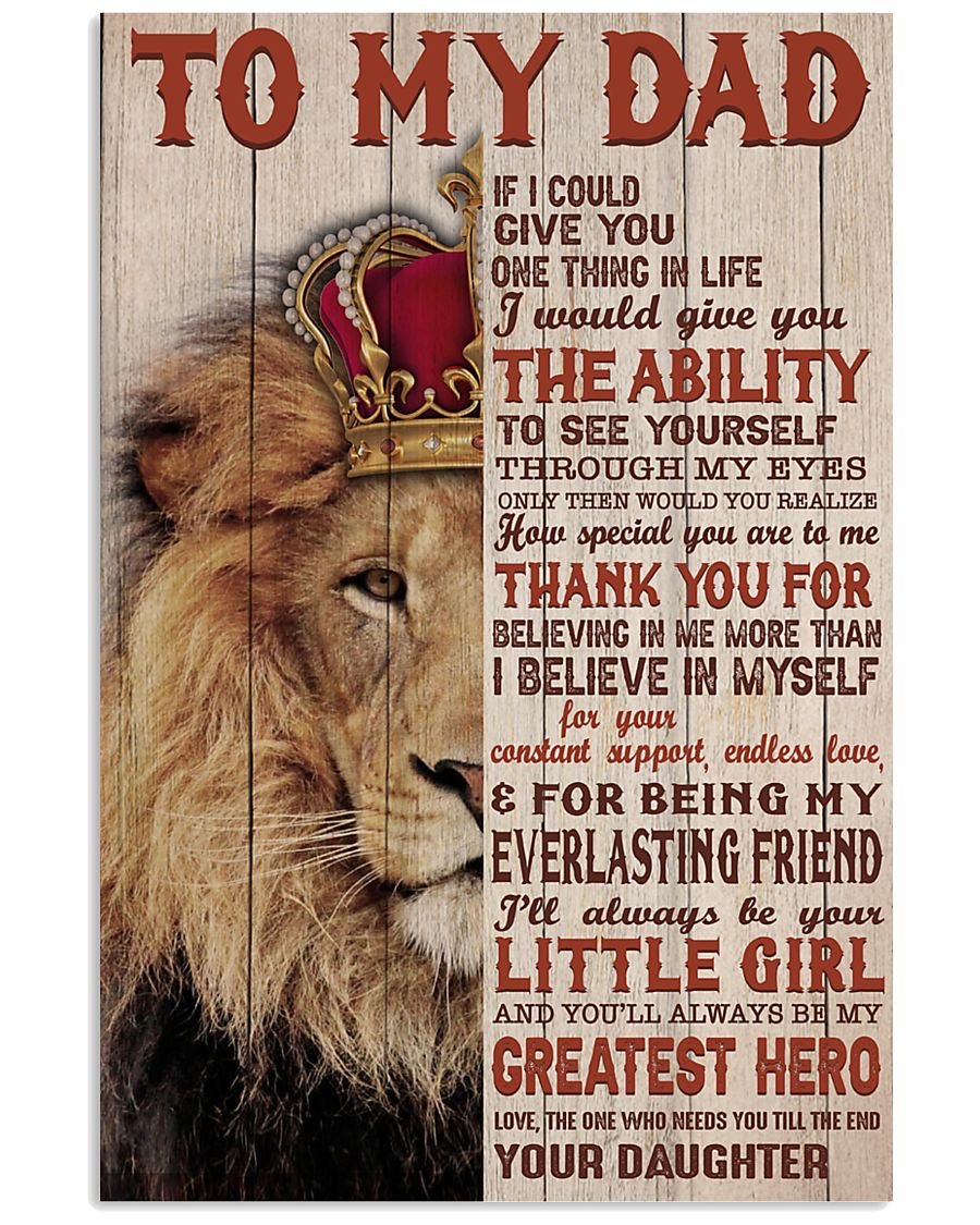 To My Dad Poster-A Loves Gift