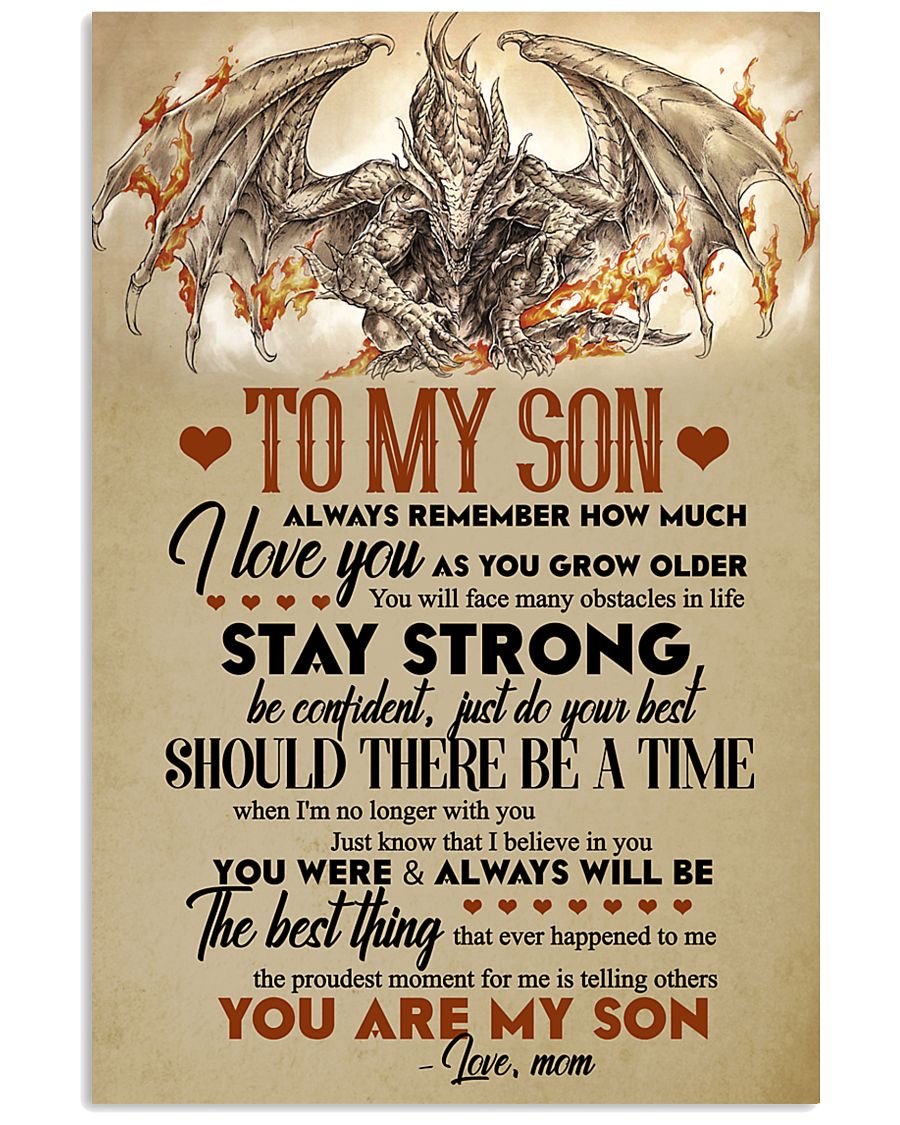 To My Son Poster - Great Gifts For Your Son-A Loves Gift