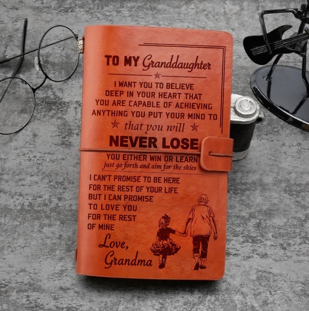 To My Granddaughter - Vintage Journal Notebook-A Loves Gift