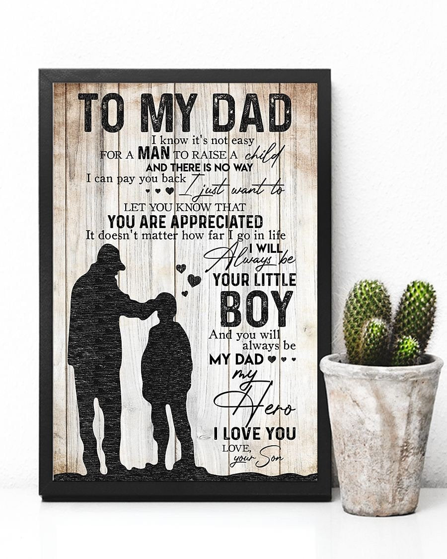 To My Dad Poster-A Loves Gift
